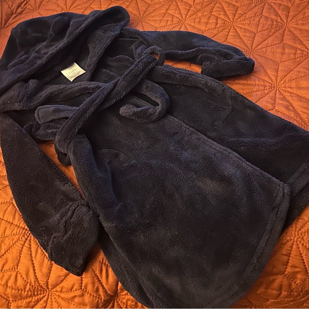 Baby GAP Boys Bathrobe wt bear ear hood Size 4T EUC
